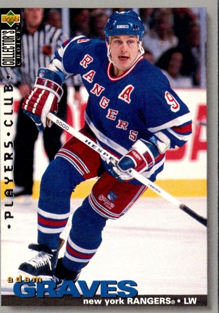 1995 Collector's Choice Player's Club Adam Graves