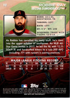 2018 Stadium Club Robbie Ray #112