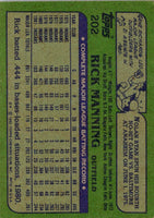 1982 Topps Rick Manning #202