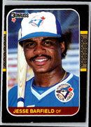 1987 Donruss Jesse Barfield