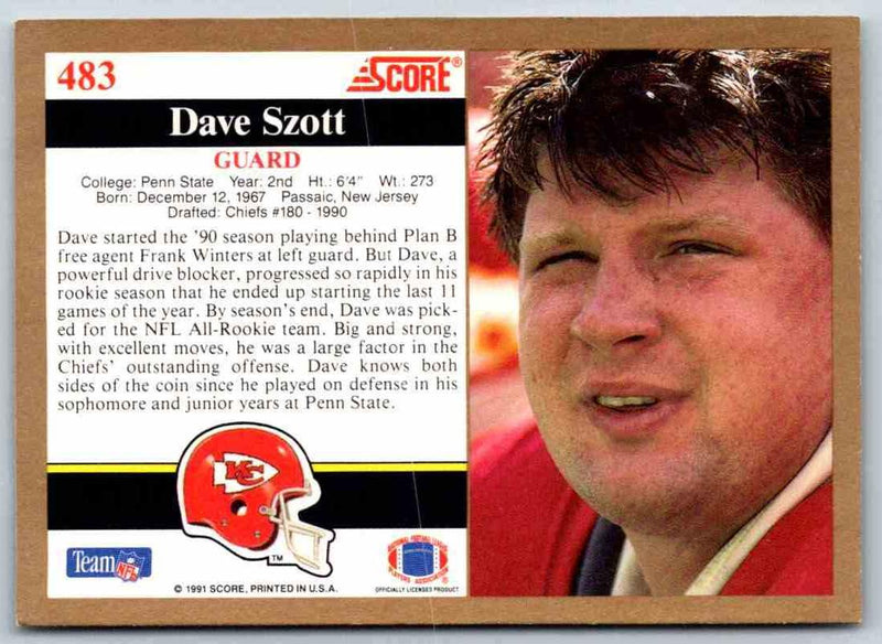 1991 Score Dave Szott