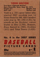2007 Bowman Heritage Todd Helton #4