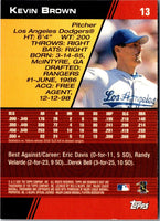 2001 Bowman's Best Kevin Brown #13