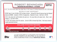 2012 Bowman Robert Benincasa #BDPP161