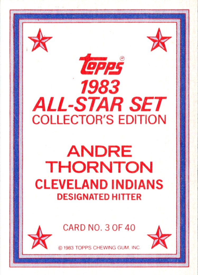 1983 Topps Andre Thornton