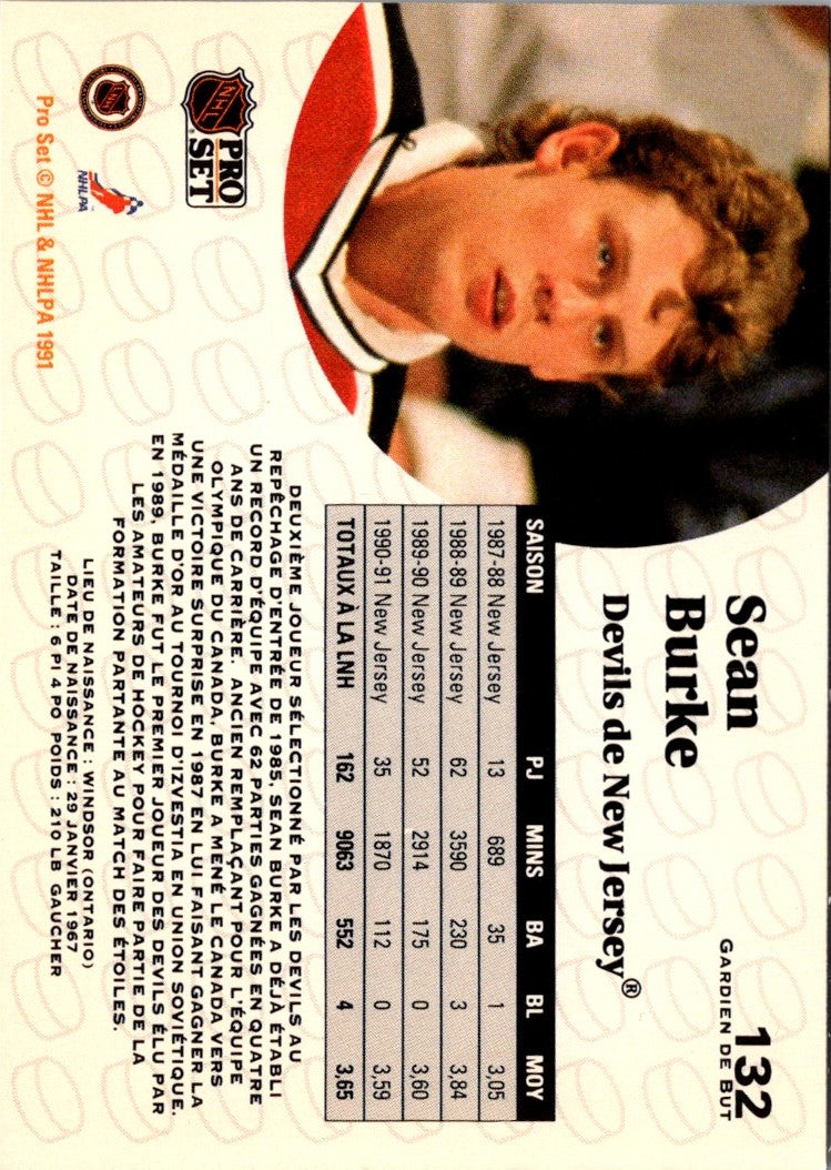 1991 Pro Set Sean Burke