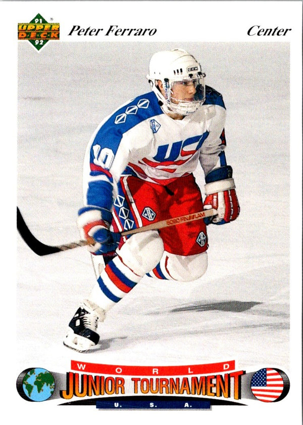 1991 Upper Deck Czech World Juniors Peter Ferraro #83