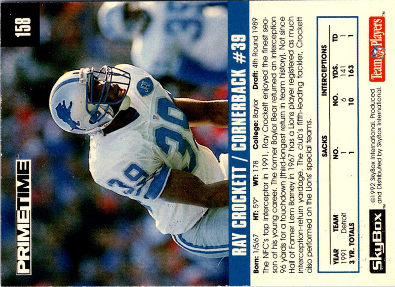 1992 Skybox Impact Ray Crockett