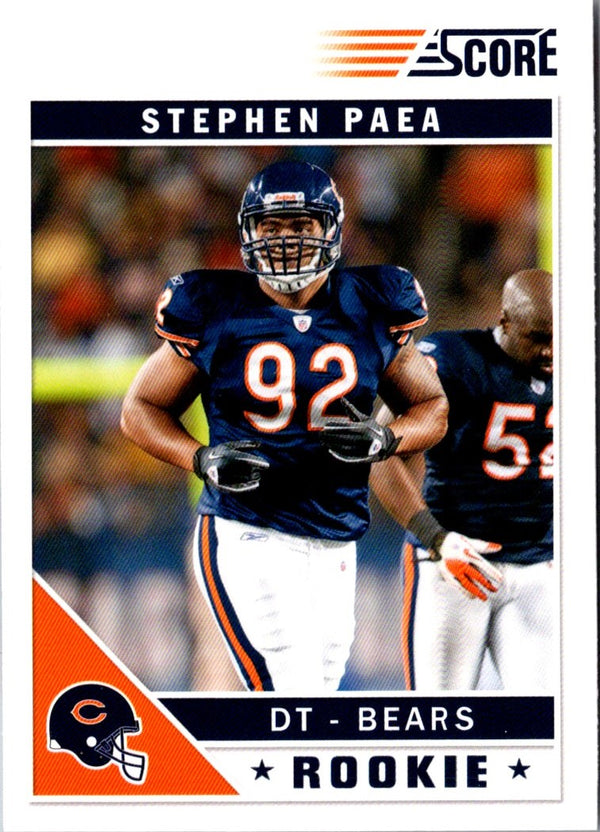 2011 Score Stephen Paea #390 Rookie