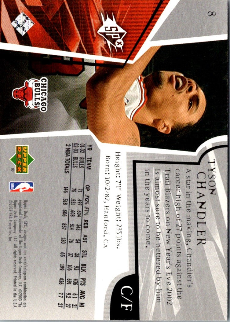 2002 Upper Deck Tyson Chandler