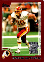 2000 Topps Season Opener Stephen Alexander #83