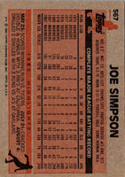 1983 Topps Joe Simpson #567