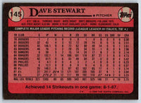 1989 Topps Dave Stewart #145
