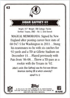 2012 Topps Magic Jabar Gaffney #43