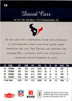 2006 Flair Showcase David Carr #38
