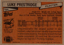 1981 Topps Luke Prestridge