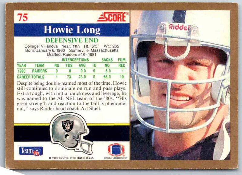 1991 Score Howie Long