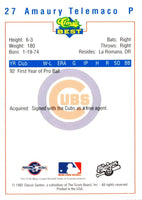 1992 Classic Best Huntington Cubs Amaury Telemaco #27