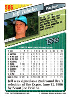 1993 Topps Gold Jeff Tabaka #586