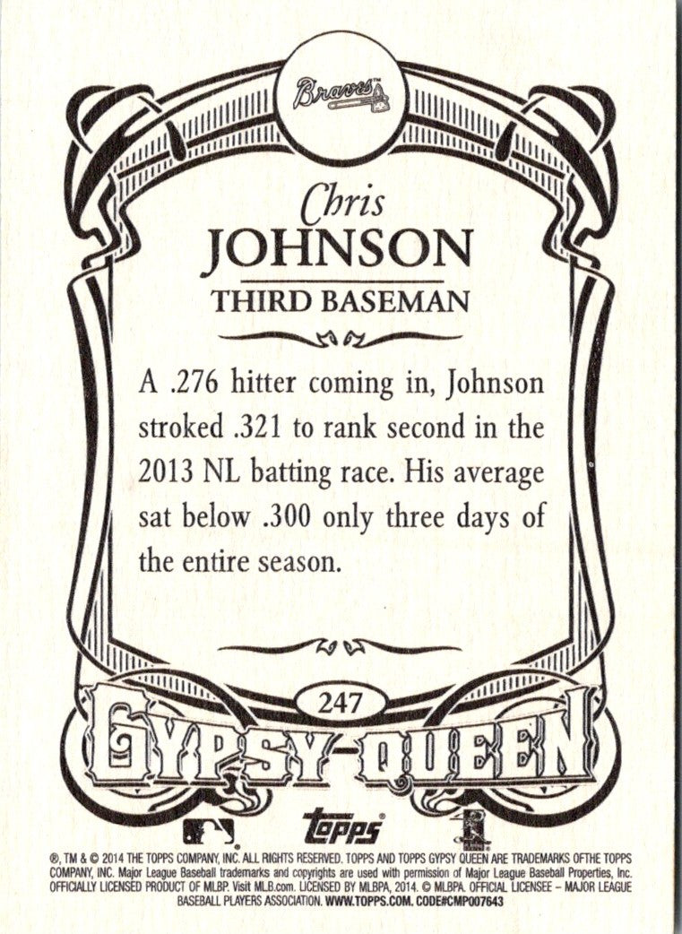 2014 Topps Gypsy Queen Chris Johnson