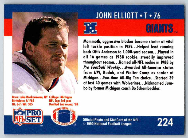 1990 Pro Set John Elliott