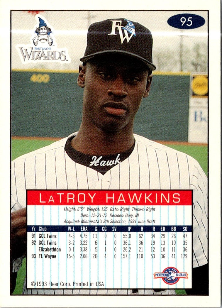 1993 Fleer Excel LaTroy Hawkins