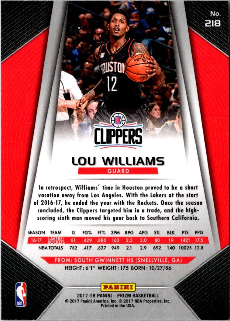 2017 Panini Prizm Lou Williams