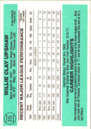 1984 Donruss Willie Upshaw