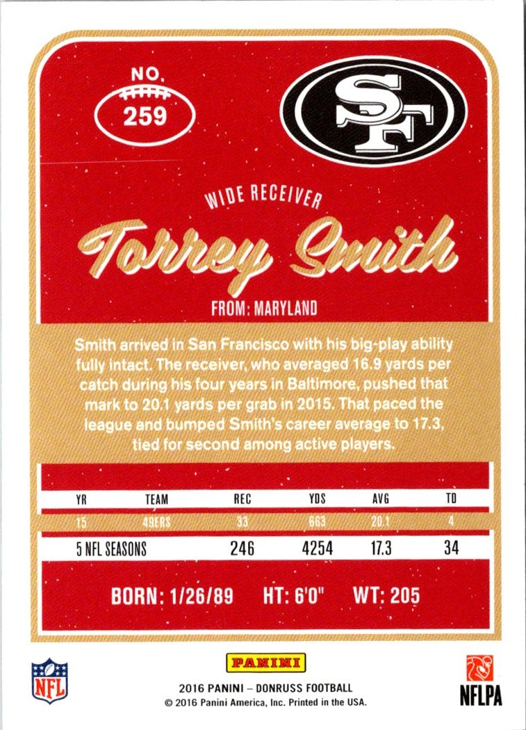 2016 Donruss Torrey Smith