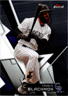 2018 Finest Charlie Blackmon #30