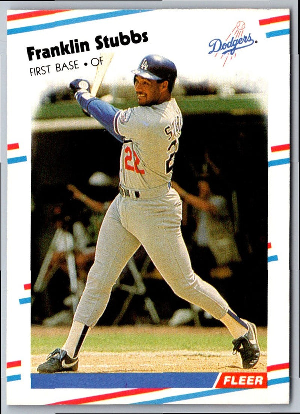 1988 Fleer Franklin Stubbs #527