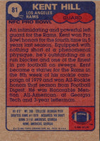 1985 Topps Kent Hill #81