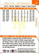 2003 Flair Greats Monte Irvin