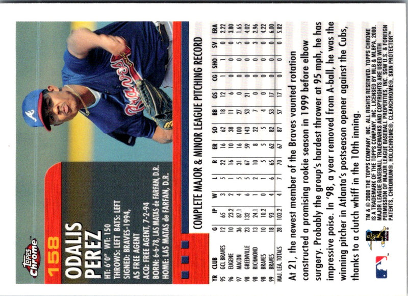 2000 Topps Limited Odalis Perez