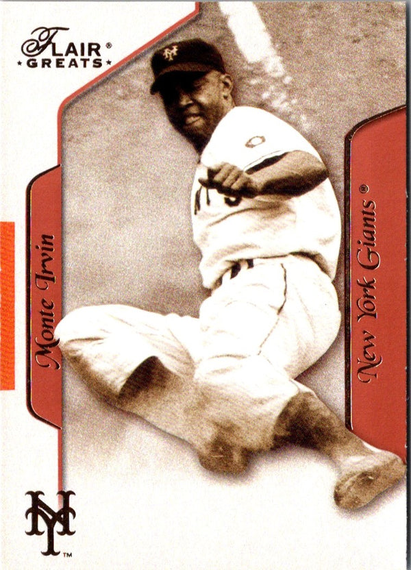 2003 Flair Greats Monte Irvin #40