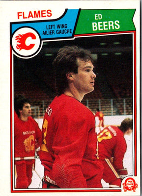 1983 O-Pee-Chee Ed Beers #76 Rookie