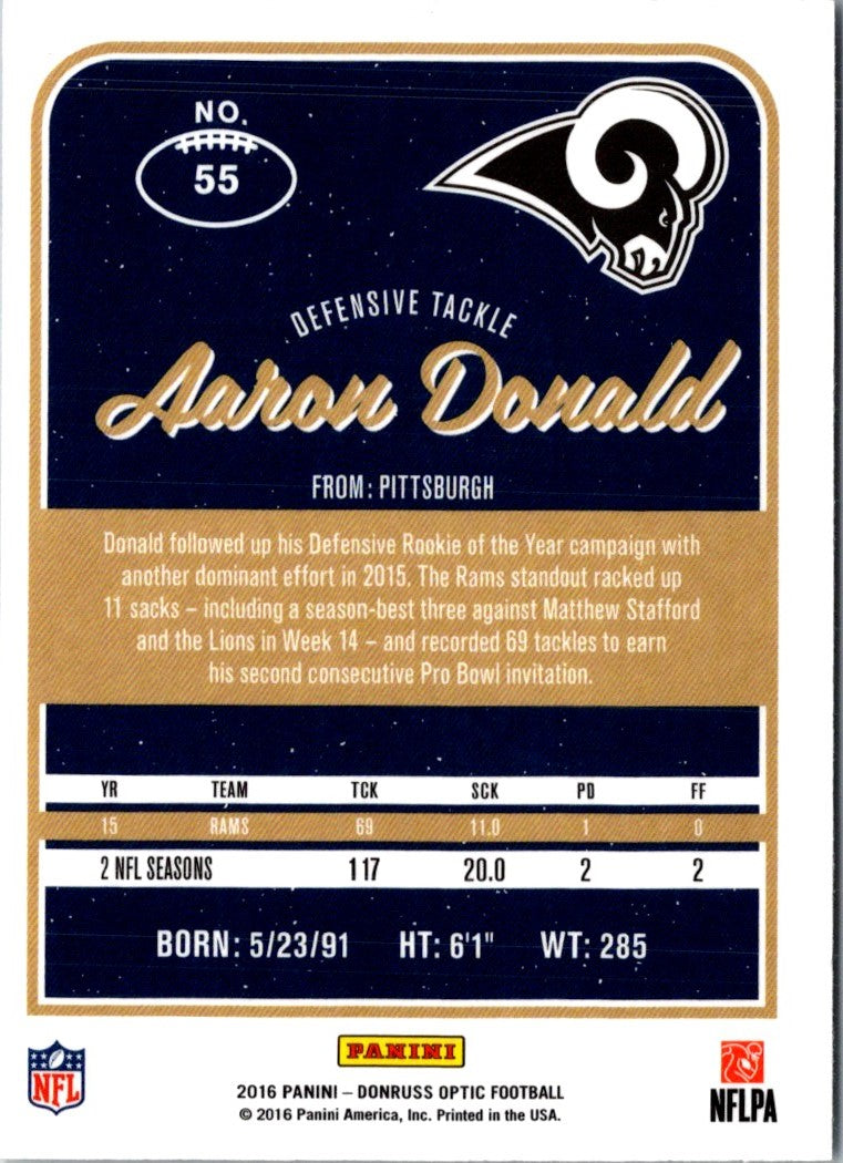 2016 Donruss Optic Aaron Donald