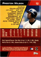 2001 Bowman's Best Preston Wilson #12