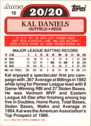 1989 Topps Ames 20/20 Club Kal Daniels