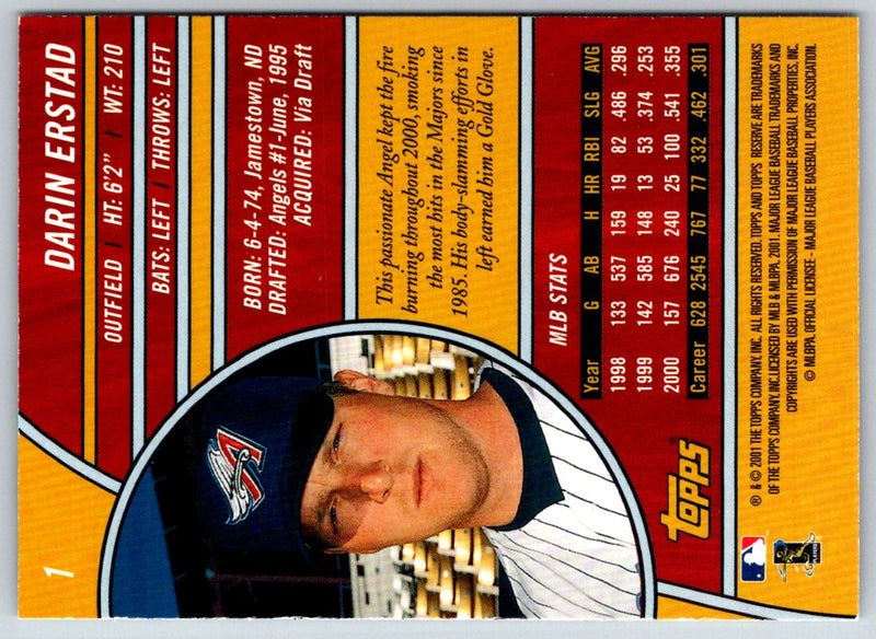 2001 Topps Reserve Darin Erstad