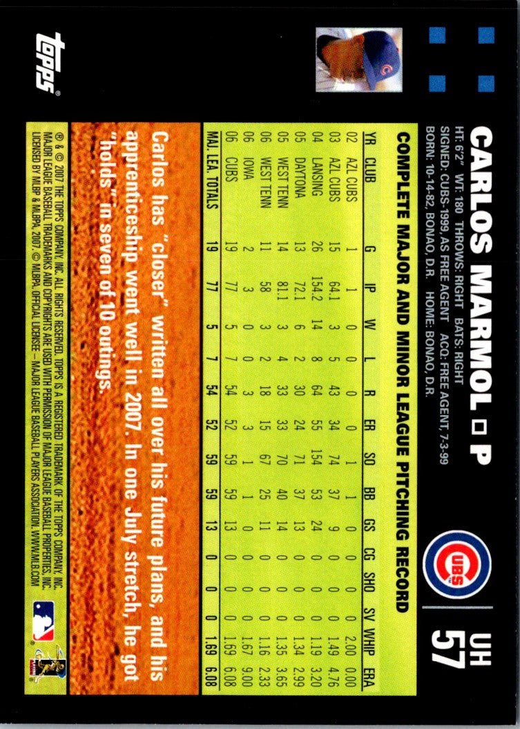 2007 Topps Updates & Highlights Carlos Marmol