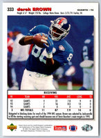 1995 Upper Deck Derek Brown #333