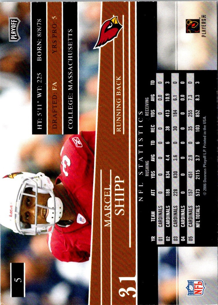 2006 Playoff Prestige Marcel Shipp