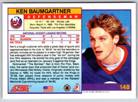 1991 Score Ken Baumgartner #148