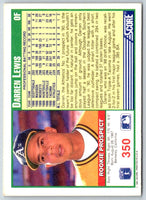 1991 Score Darren Lewis #350