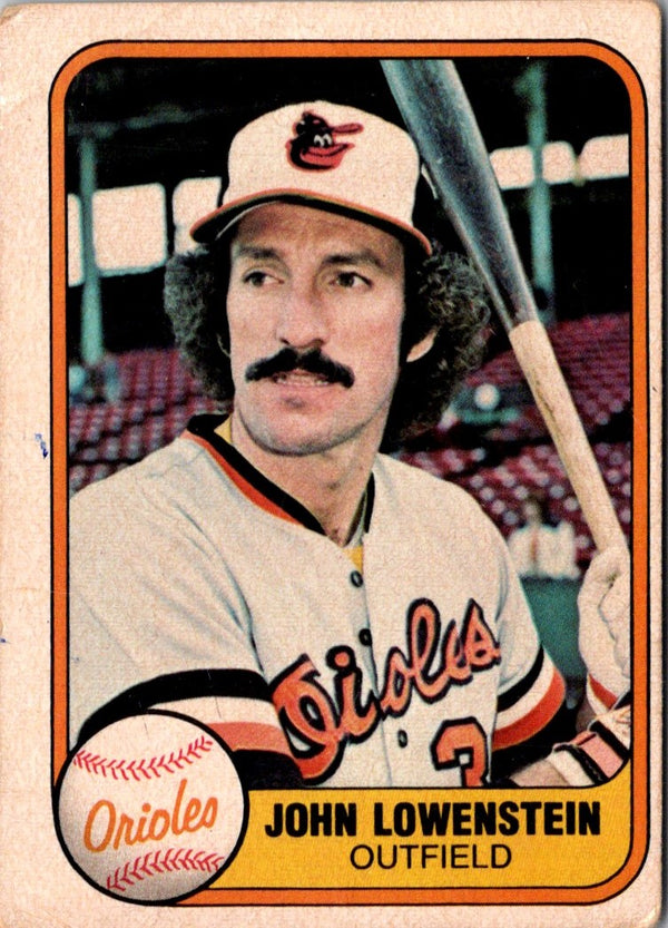 1981 Fleer John Lowenstein #186