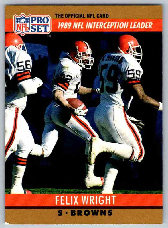 1990 Pro Set Felix Wright #17