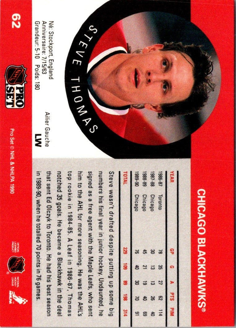 1990 Pro Set Steve Thomas