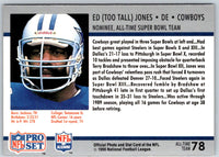 1990 Pro Set Super Bowl 160 Ed (Too Tall) Jones #78