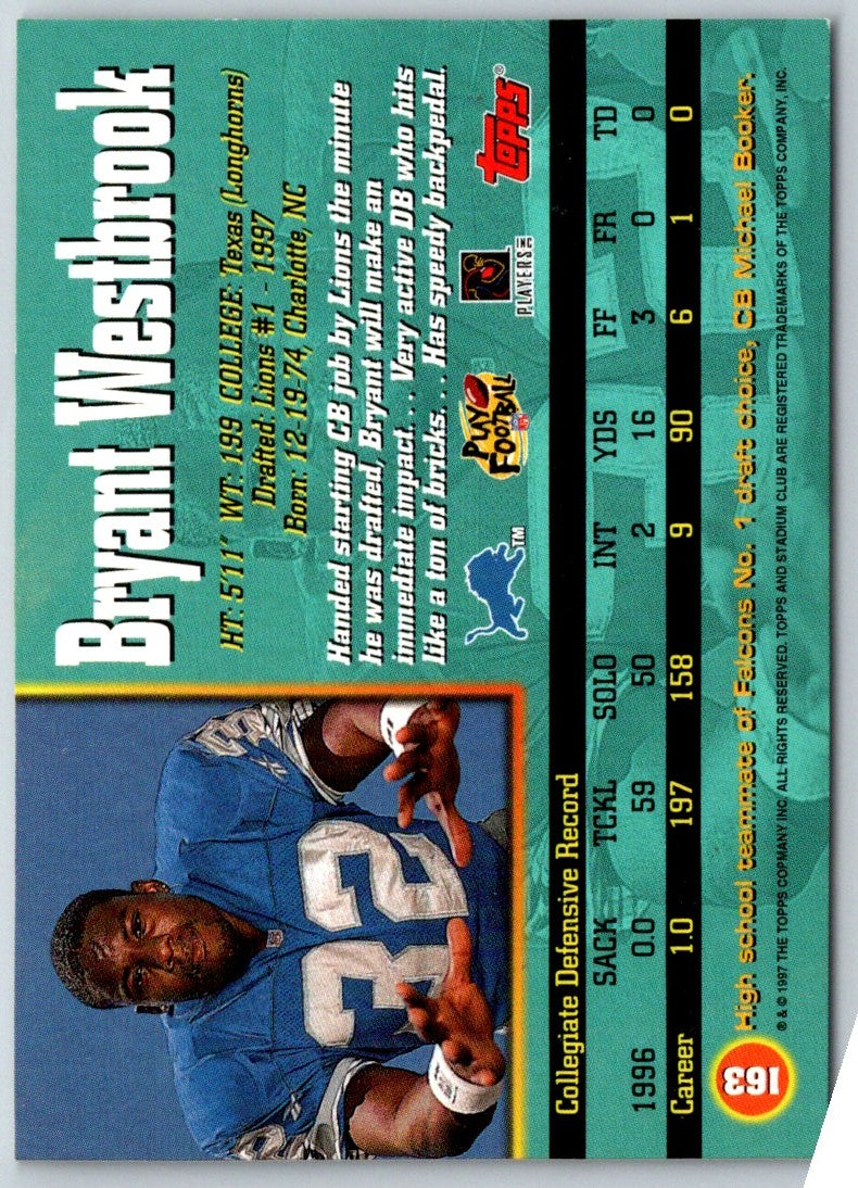 1997 Stadium Club Bryant Westbrook